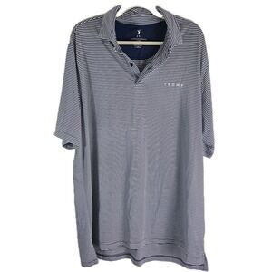 Fairway‎ And Greene Mens Striped "TRUMP" Polo Shirt Size XL Performance Golf
